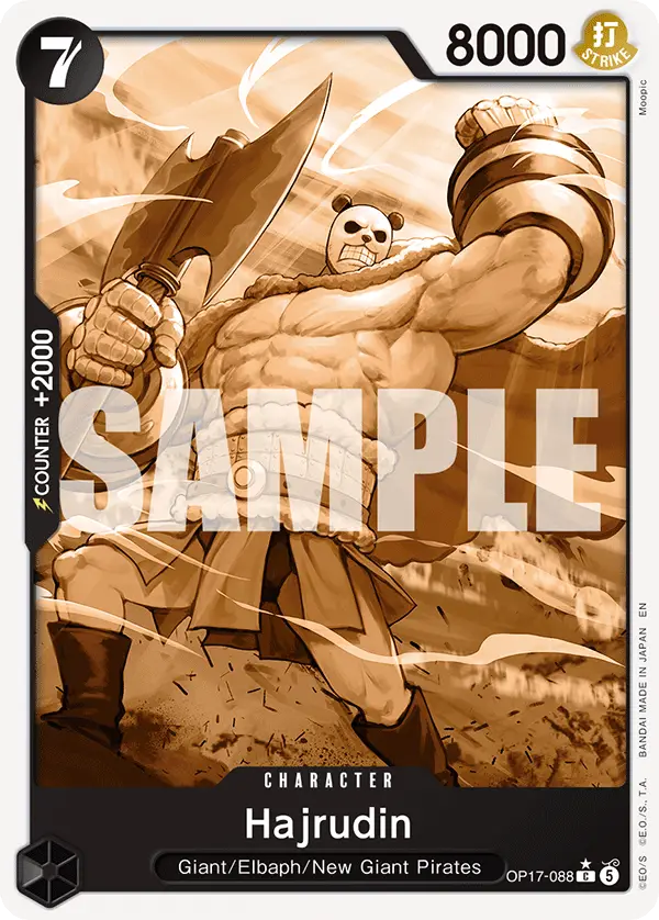 Hajrudin (Pandaman Art), The World's Strongest Warriors OP17-088