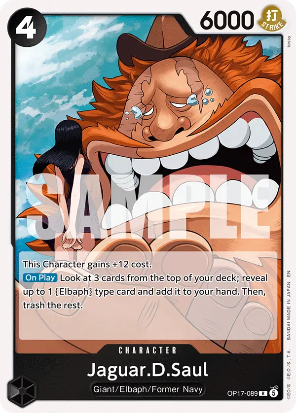 Jaguar.D.Saul, The World's Strongest Warriors OP17-089