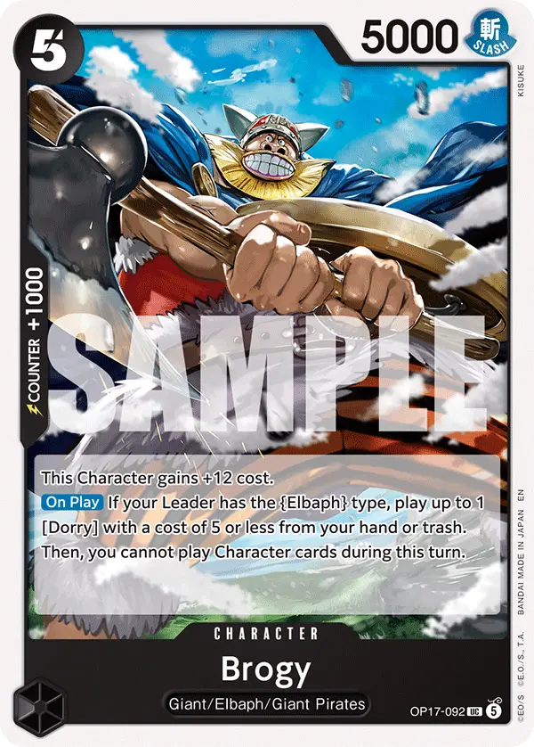 Brogy, The World's Strongest Warriors OP17-092