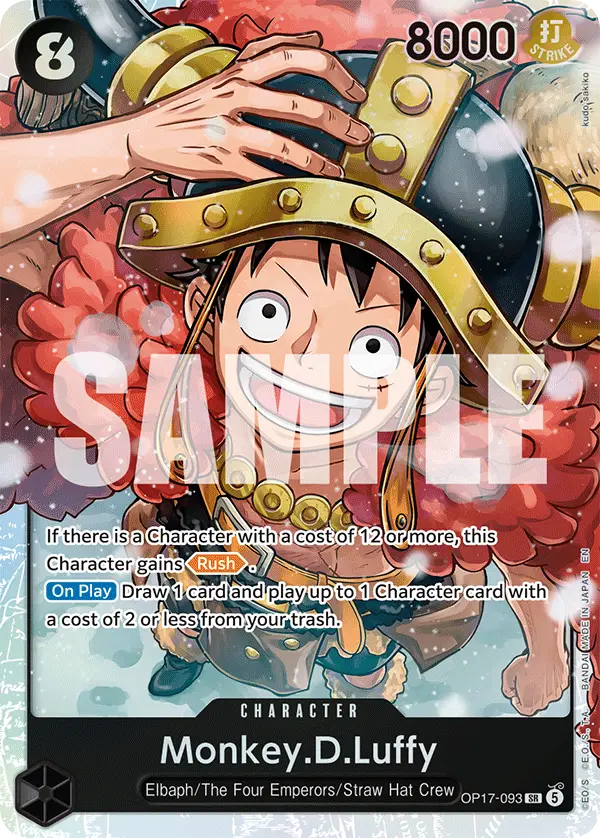 Monkey.D.Luffy, The World's Strongest Warriors OP17-093