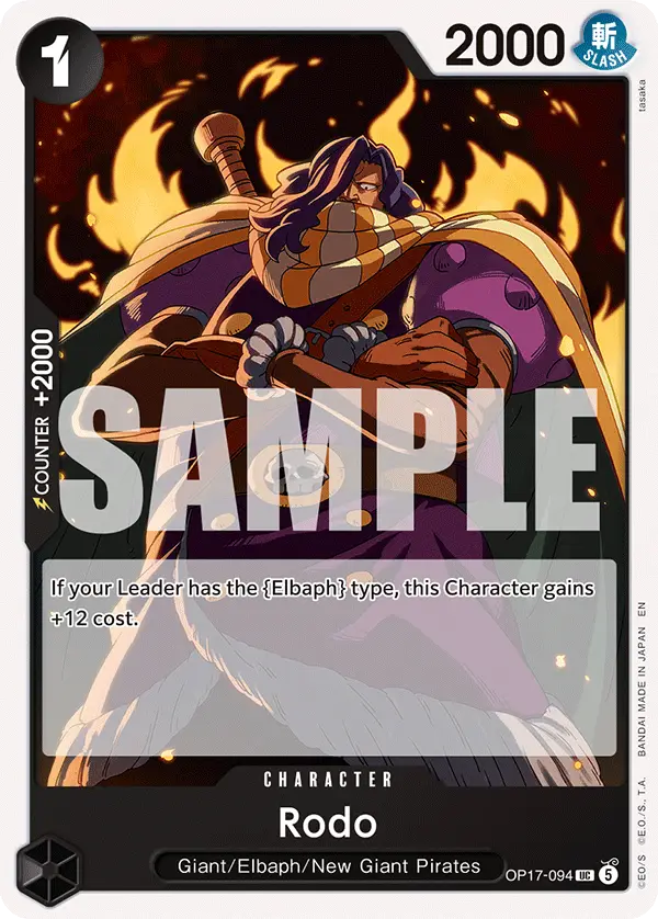 Rodo, The World's Strongest Warriors OP17-094