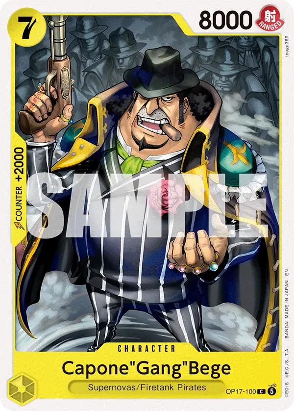 Capone"Gang"Bege, The World's Strongest Warriors OP17-100