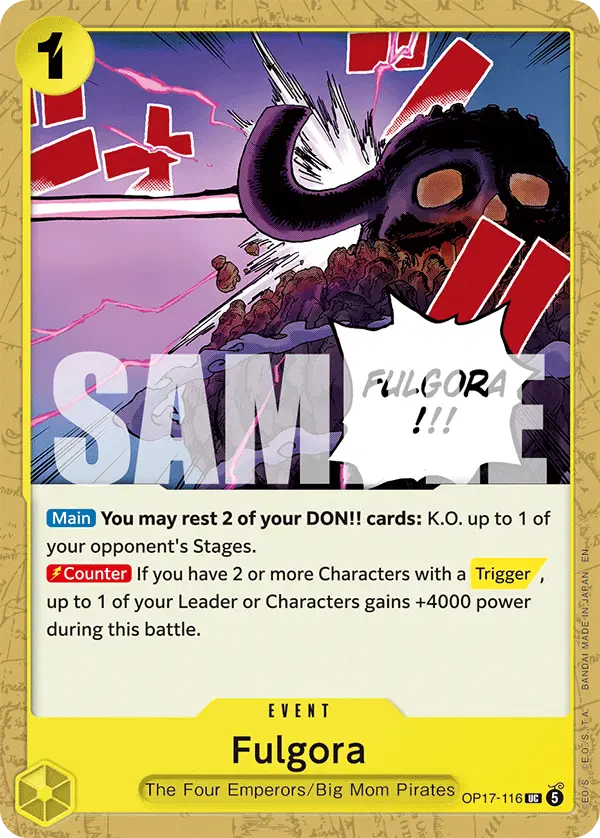 Fulgora, The World's Strongest Warriors OP17-116