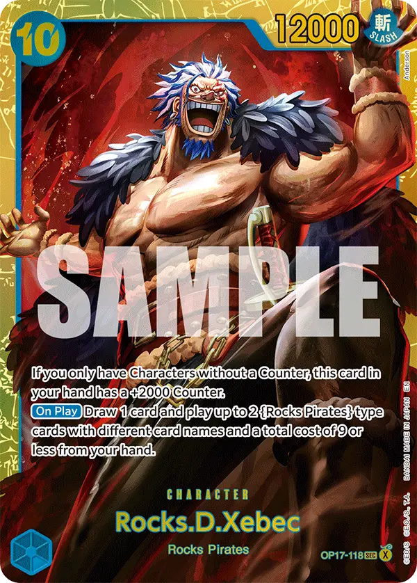 Rocks.D.Xebec, The World's Strongest Warriors OP17-118