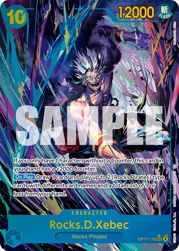 Rocks.D.Xebec (Alt Art), The World's Strongest Warriors OP17-118