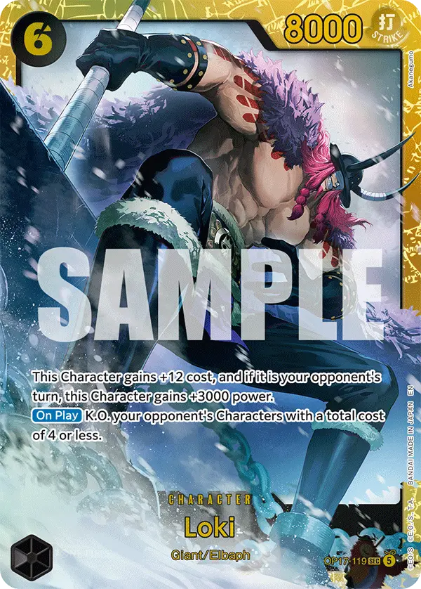 Loki, The World's Strongest Warriors OP17-119