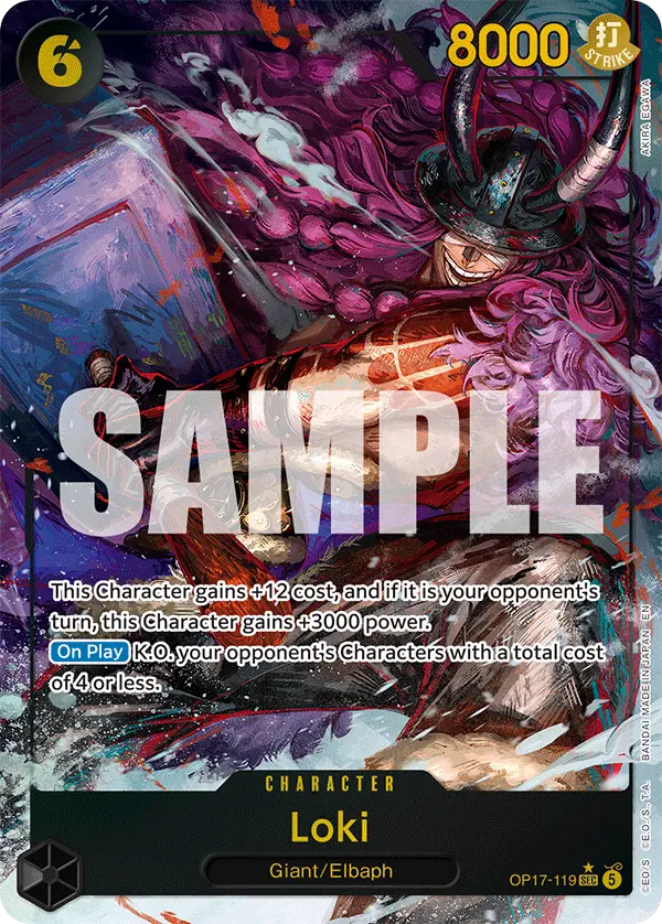 Loki (Alt Art), The World's Strongest Warriors OP17-119