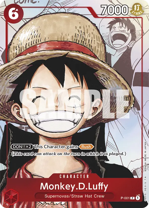 Monkey.D.Luffy (Alt Art), One Piece Promotion Cards P-001