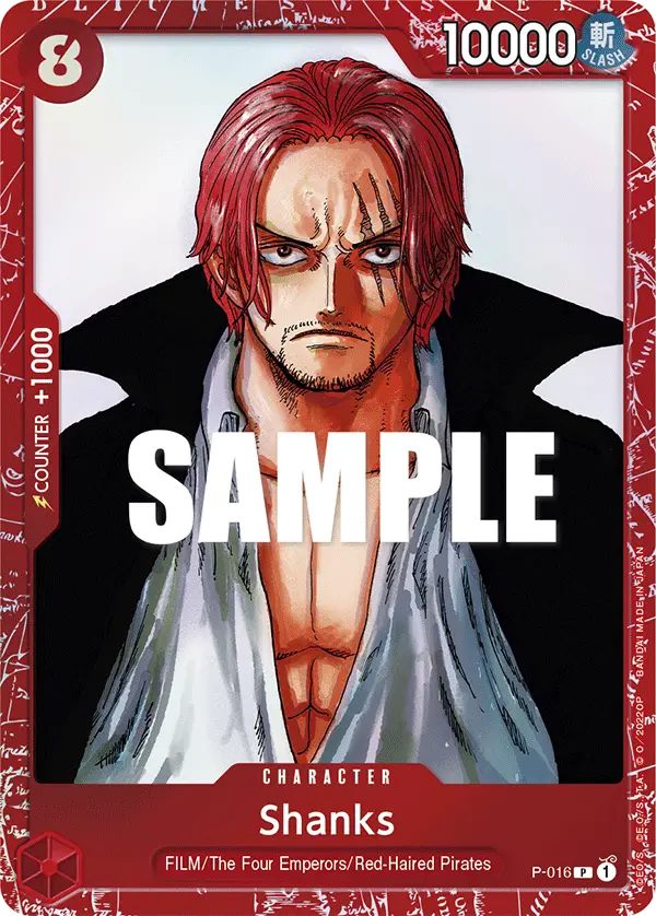 Shanks (Premium Card Collection -ONE PIECE FILM RED Edition-), One Piece Promotion Cards P-016