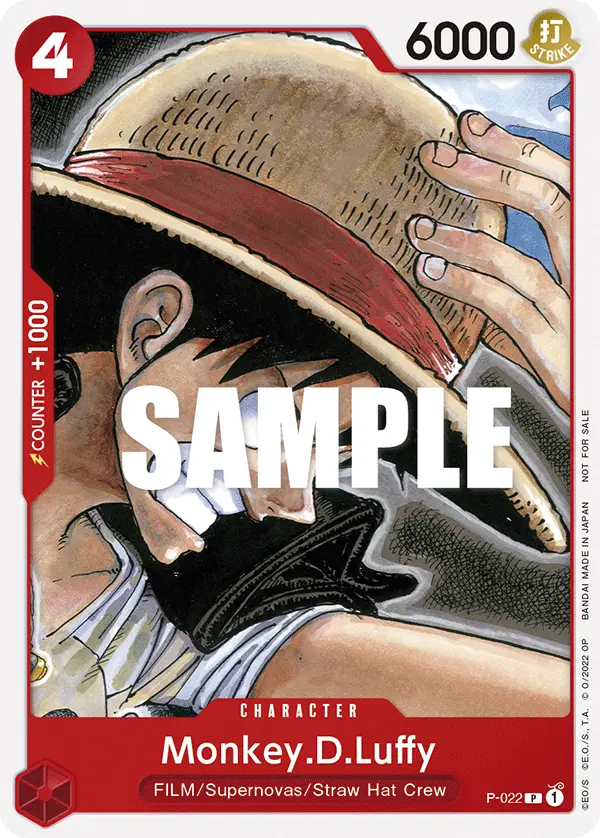 Monkey.D.Luffy, One Piece Demo Deck Cards P-022
