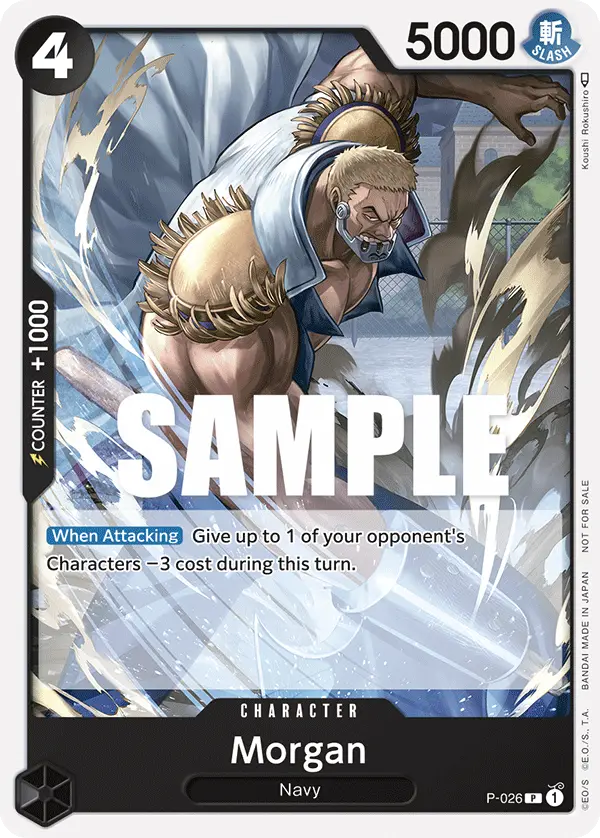 Morgan (Pirates Party Vol. 2), One Piece Promotion Cards P-026