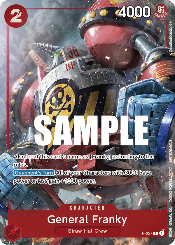 General Franky (CS 2023 Event Pack Finalist Ver.), One Piece Promotion Cards P-027