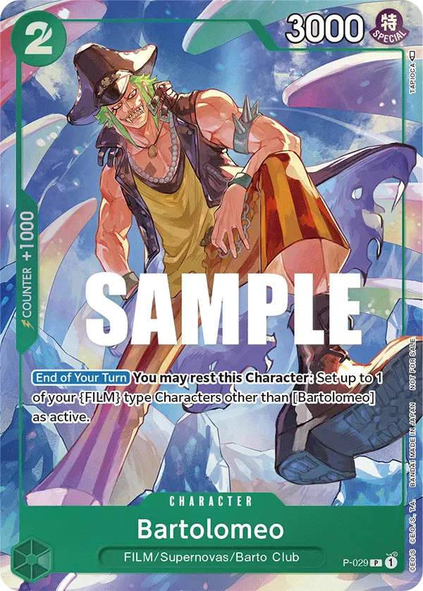 Bartolomeo (CS 2023 Event Pack Finalist Ver.), One Piece Promotion Cards P-029
