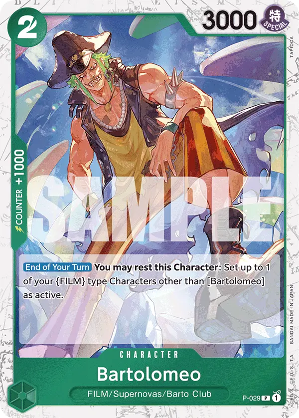 Bartolomeo (Jolly Roger Foil), Premium Booster -The Best- P-029
