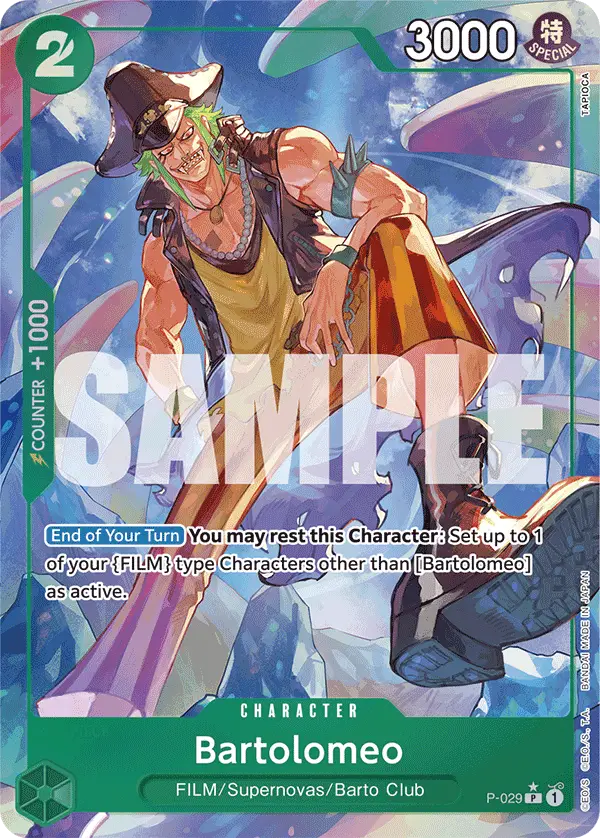 Bartolomeo (Full Art), Premium Booster -The Best- P-029