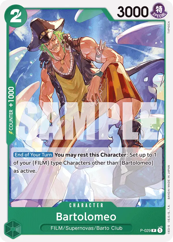 Bartolomeo, Starter Deck 16 GREEN Uta P-029