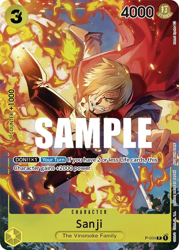 Sanji (CS 2023 Event Pack Finalist Ver.), One Piece Promotion Cards P-034