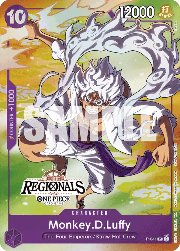 Monkey.D.Luffy (Online Regional 2024 Vol. 2 Participant), One Piece Promotion Cards P-041