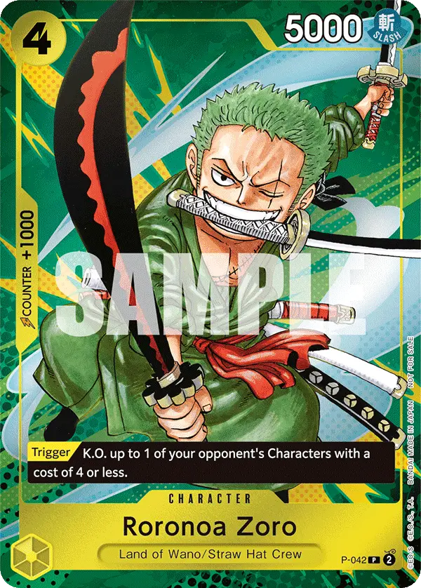Roronoa Zoro (Event Pack Vol. 3), One Piece Promotion Cards P-042
