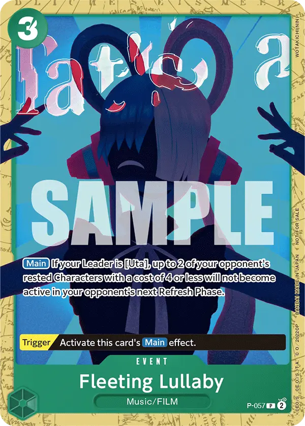 Fleeting Lullaby (Starter Deck 11: Uta Deck Battle), One Piece Promotion Cards P-057
