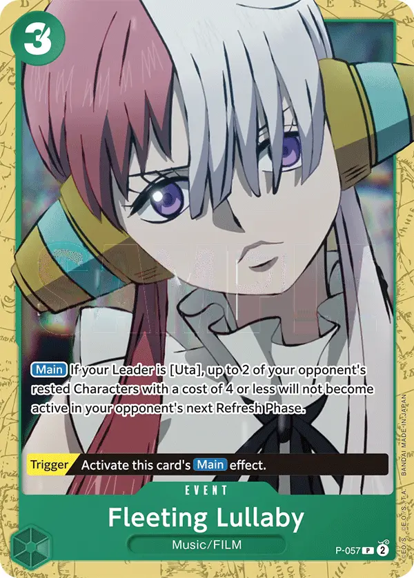 Fleeting Lullaby, Starter Deck 16 GREEN Uta P-057