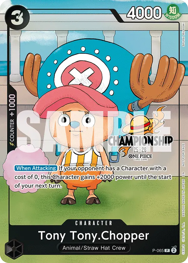 Tony Tony.Chopper (CS 25-26 Event Pack Finalist Ver.), One Piece Promotion Cards P-065