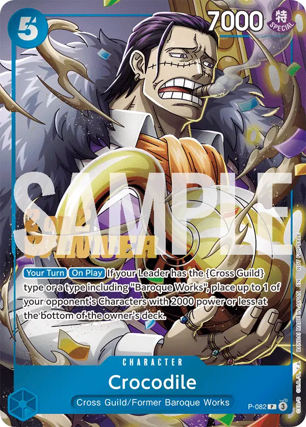 Crocodile (Store 2-on-2 Battle 2025 Winner), One Piece Promotion Cards P-082