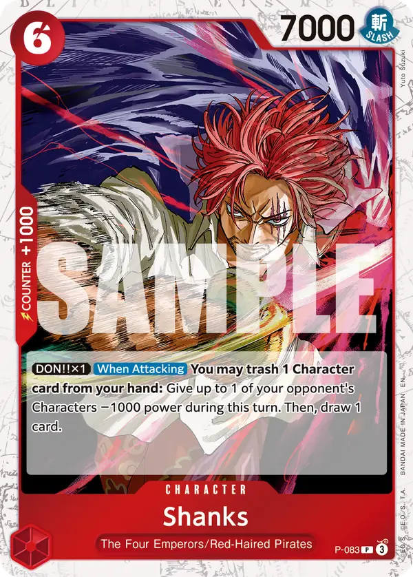 Shanks (Pirate Foil), Premium Booster -The Best- Vol. 2 P-083
