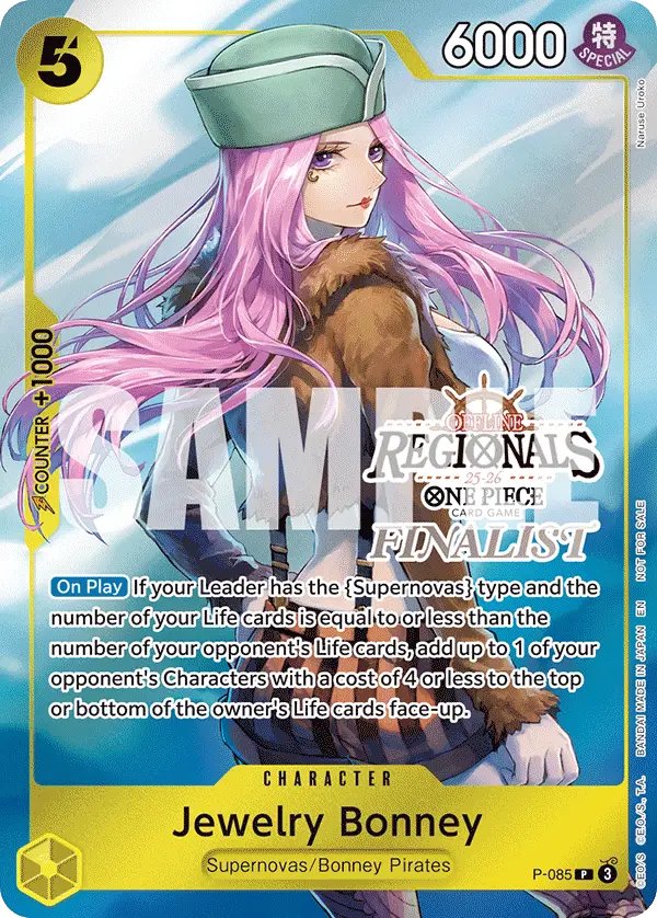 Jewelry Bonney (Online Regional Finalist Card Set 2025 Vol.2), One Piece Promotion Cards P-085