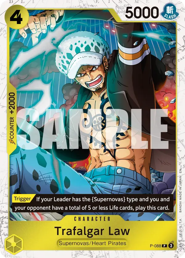 Trafalgar Law (Pirate Foil), Premium Booster -The Best- Vol. 2 P-088