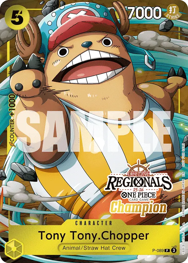 Tony Tony.Chopper (Online Regional Champion Card Set 2025 Vol.2), One Piece Promotion Cards P-089