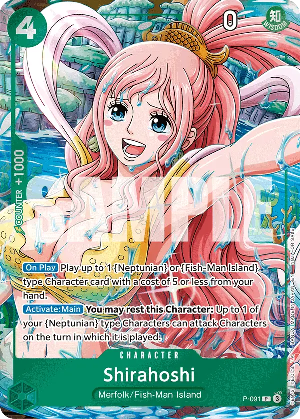 Shirahoshi (Event Pack Vol. 7), One Piece Promotion Cards P-091
