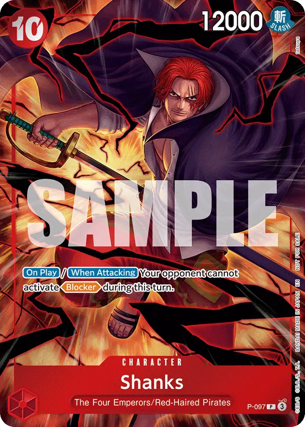 Shanks (CS 26-27 Event Pack), One Piece Promotion Cards P-097