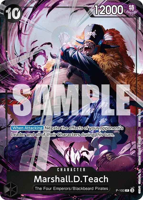 Marshall.D.Teach (Event Pack Vol. 8), One Piece Promotion Cards P-100