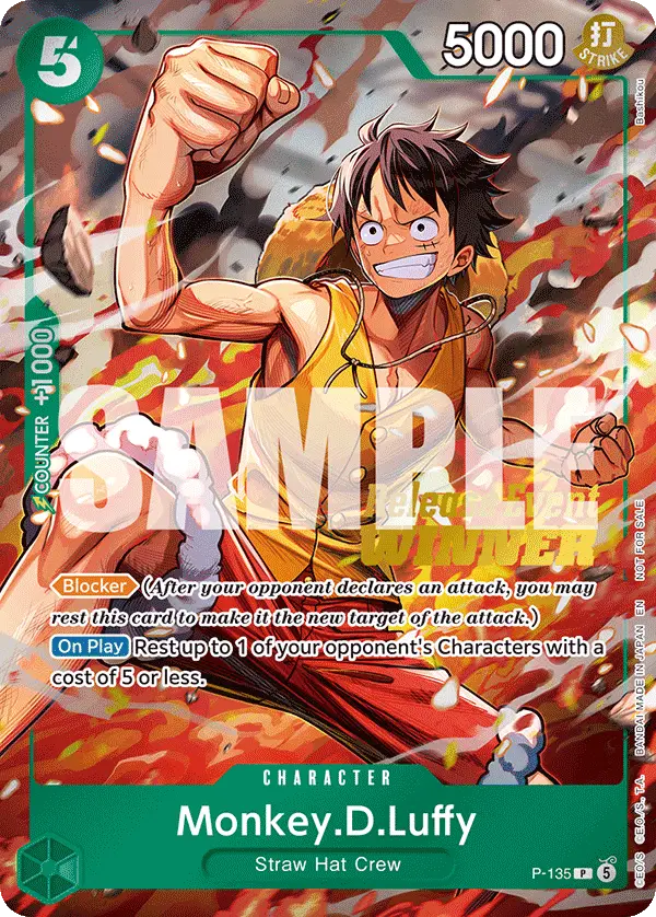 Monkey.D.Luffy (OP16 Release Event Winner), One Piece Promotion Cards P-135
