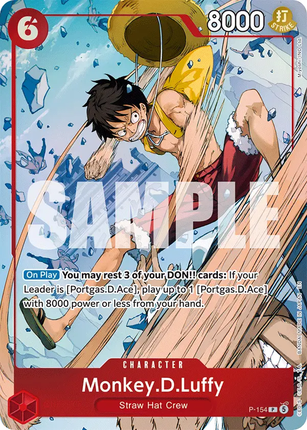 Monkey.D.Luffy (Premium Card Collection -Flame-Flame Fruit Coliseum Edition-), One Piece Promotion Cards P-154