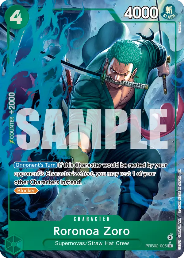 Roronoa Zoro (Alt Art), Premium Booster -The Best- Vol. 2 PRB02-006