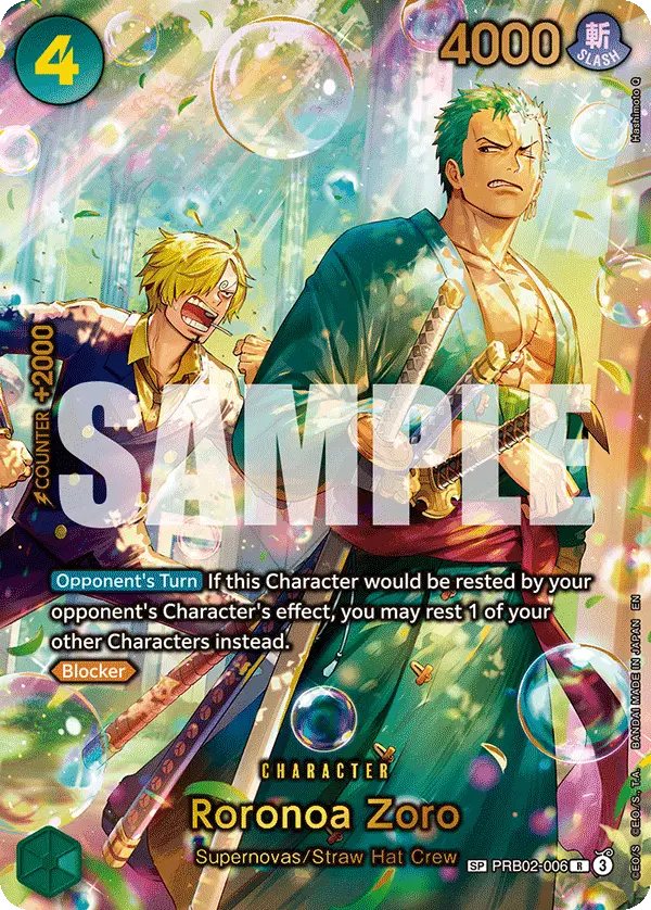 Roronoa Zoro (SP), The Azure Sea's Seven PRB02-006