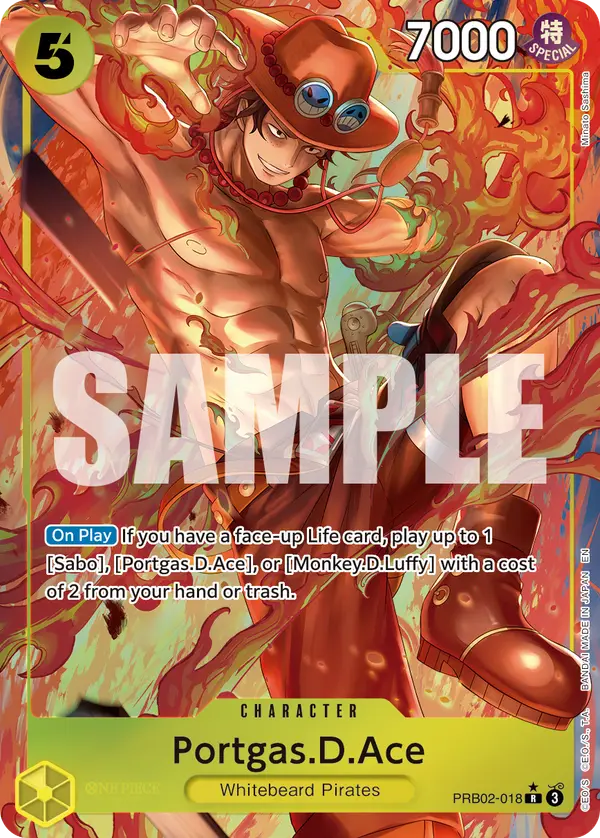 Portgas.D.Ace (Alt Art), Premium Booster -The Best- Vol. 2 PRB02-018