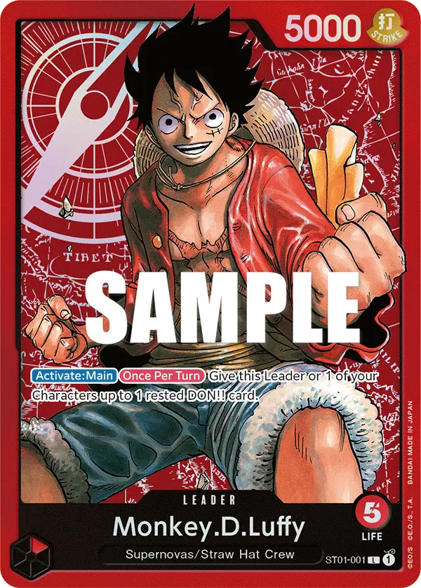 Monkey.D.Luffy, Starter Deck 1 Straw Hat Crew ST01-001