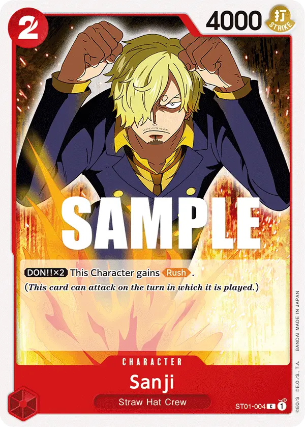 Sanji, Starter Deck 1 Straw Hat Crew ST01-004