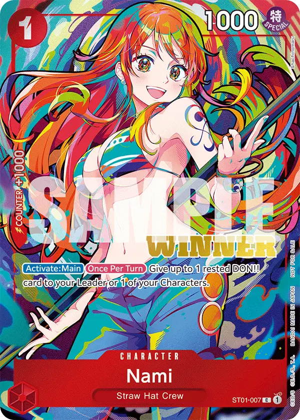 Nami (2025 New Year Event Winner), One Piece Promotion Cards ST01-007