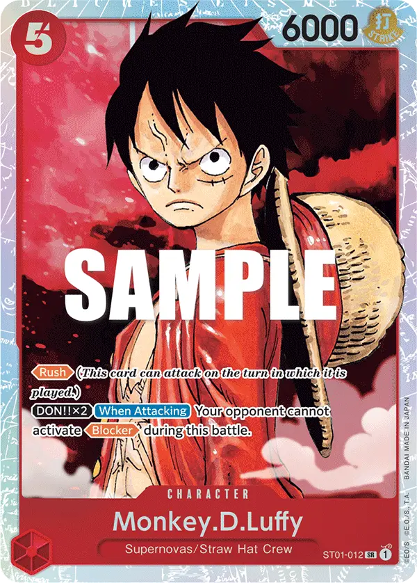Monkey.D.Luffy, Starter Deck 1 Straw Hat Crew ST01-012