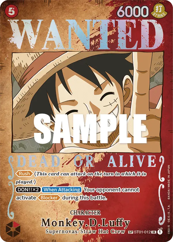 Monkey.D.Luffy (Wanted Poster), Pillars of Strength ST01-012