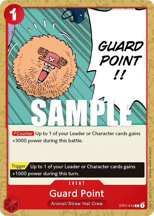 Guard Point, One Piece Demo Deck Cards ST01-014