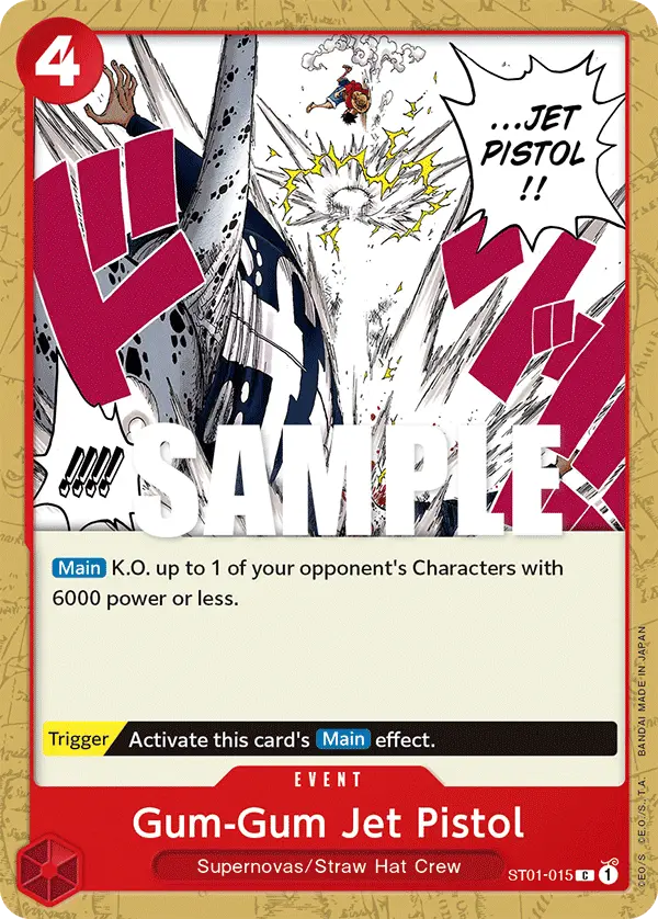 Gum-Gum Jet Pistol, One Piece Demo Deck Cards ST01-015