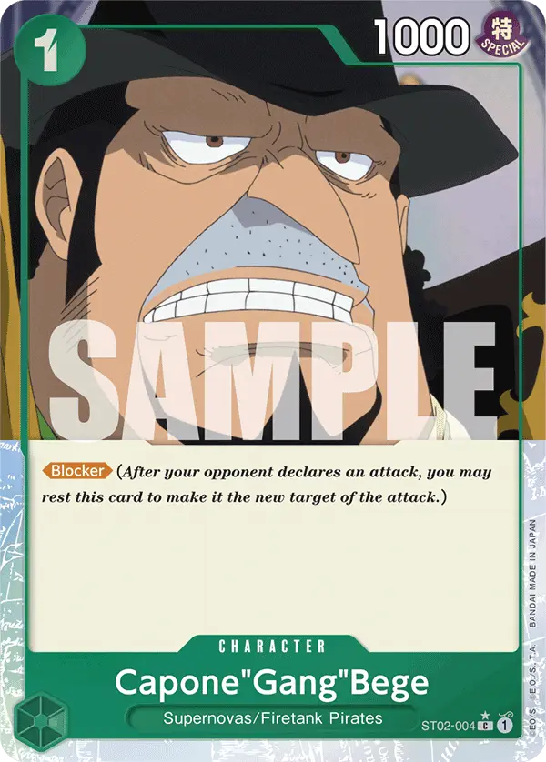 Capone"Gang"Bege (Full Art), Premium Booster -The Best- ST02-004