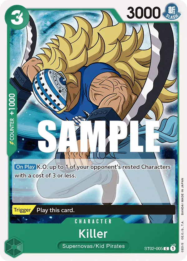 Killer, Starter Deck 2 Worst Generation ST02-005