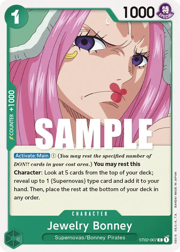 Jewelry Bonney, Starter Deck 2 Worst Generation ST02-007