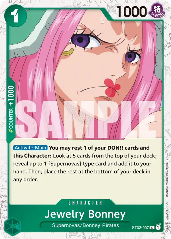 Jewelry Bonney (Pirate Foil), Premium Booster -The Best- Vol. 2 ST02-007